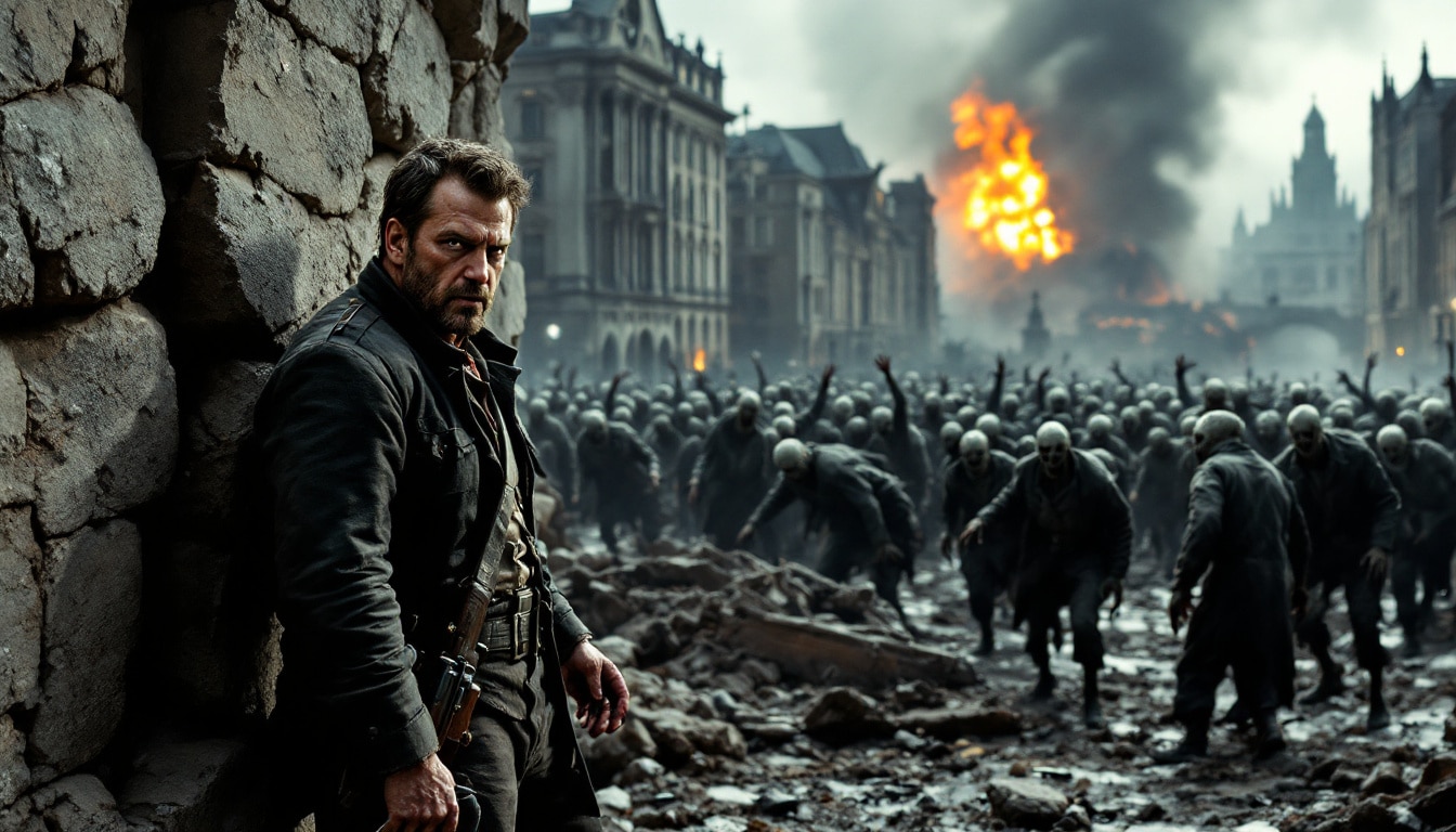 plongez dans l'univers haletant de 'dick dynamite : 1944', où l'action rencontre l'horreur avec des zombies nazis ! disponible en blu-ray, cette aventure explosive vous tiendra en haleine avec des séquences palpitantes et un scénario captivant. préparez-vous à vivre une expérience cinématographique unique !